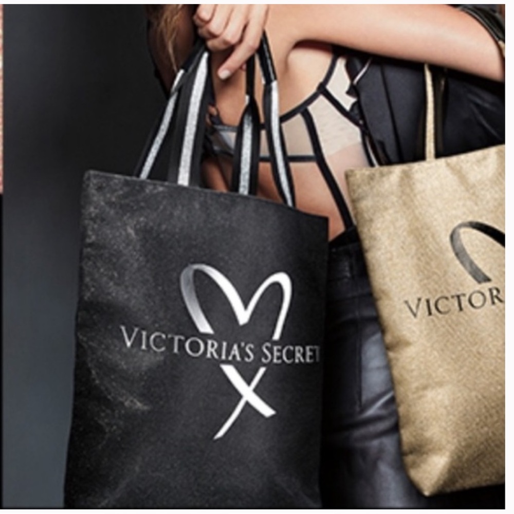 Victoria's Secret Glamour Glitter Tote EC